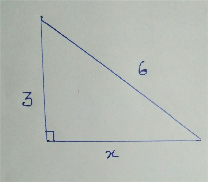 Find the value of x in the triangle shown below​-example-1