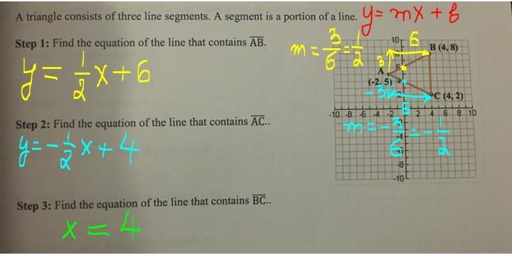 Please provide answer and explanation !! A triangle consists of three line segments-example-1