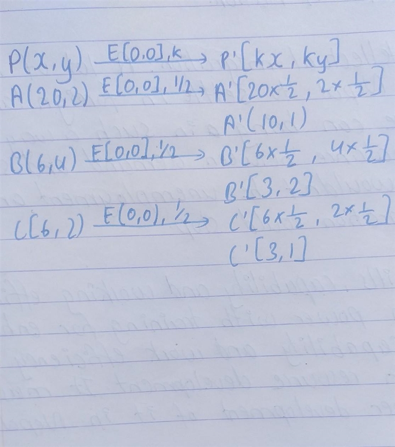 What are the coordinates of the image of ΔABC after a dilation with center (0, 0) and-example-1