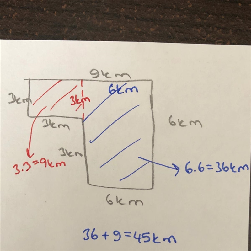 A farmer wants to clear an area of forest land she owns for more farm land. She measured-example-1