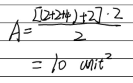 Find the area of the shape shown below.-example-1