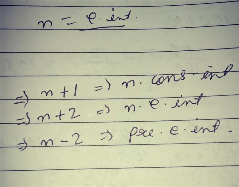 Need help with algebra. random answers get reported. Let n represent an even integer-example-1