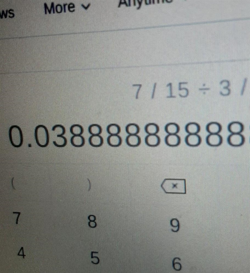 What is 7/15 divided by 3/4-example-1