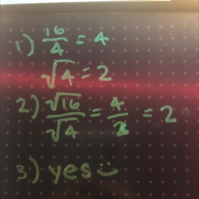 1. find the value of the square root of 16/4 2. find the value of the square root-example-1