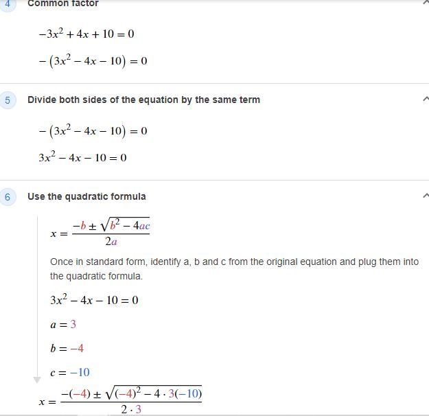 Solve 10-9x^2+4x=-6x^2-example-2