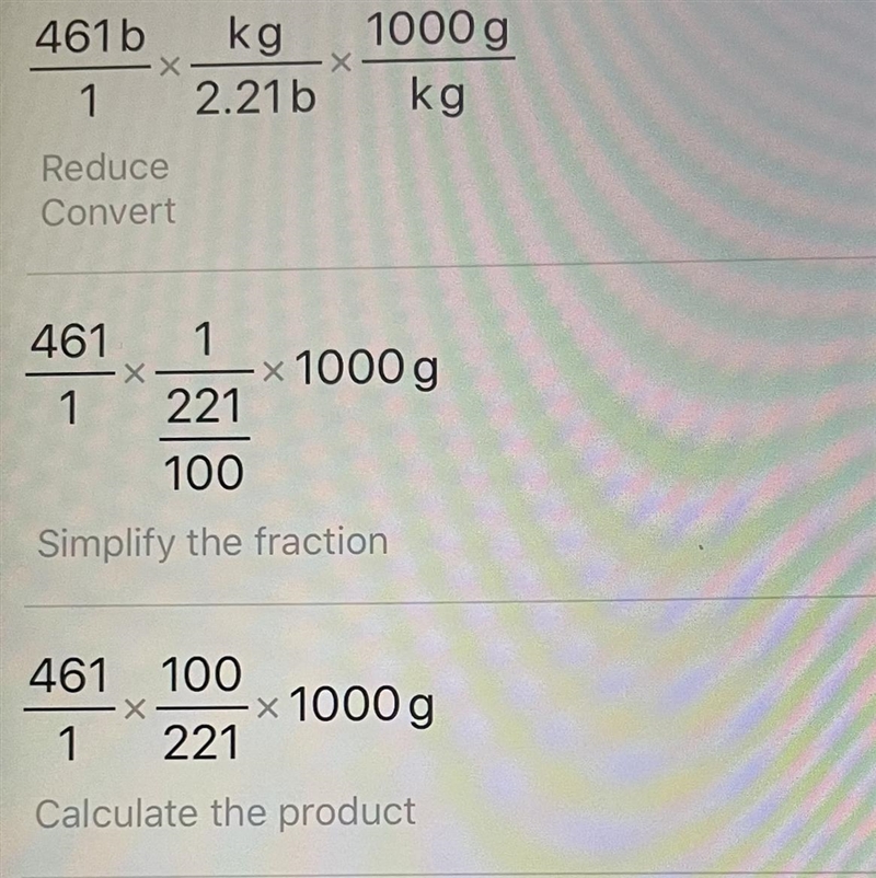 Explain the steps you would take to complete this conversion problem.-example-1