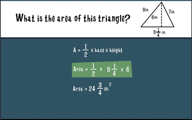 What is the area of this triangle?-example-1