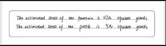 Select the correct answer from each drop-down menu. The diagram shows a round fountain-example-1