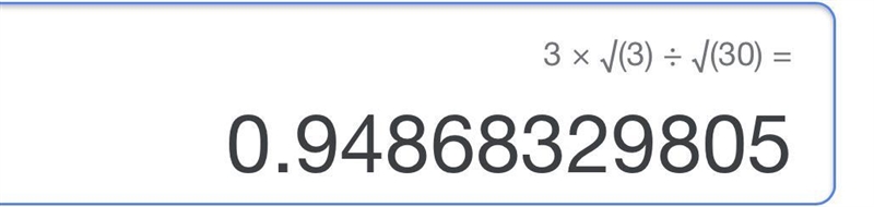 Simplify. 3√3 /√30 step by step-example-1
