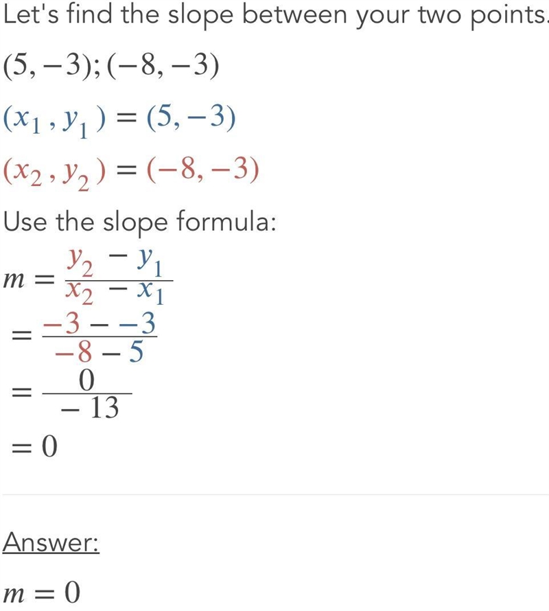 Find the slope of the 2 points (-2, -1) & (4, 5) Explain too :))-example-2