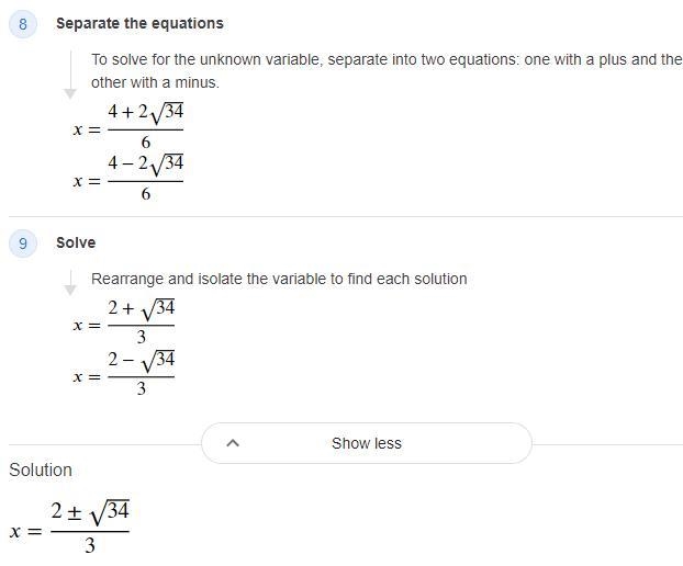 Solve 10-9x^2+4x=-6x^2-example-4