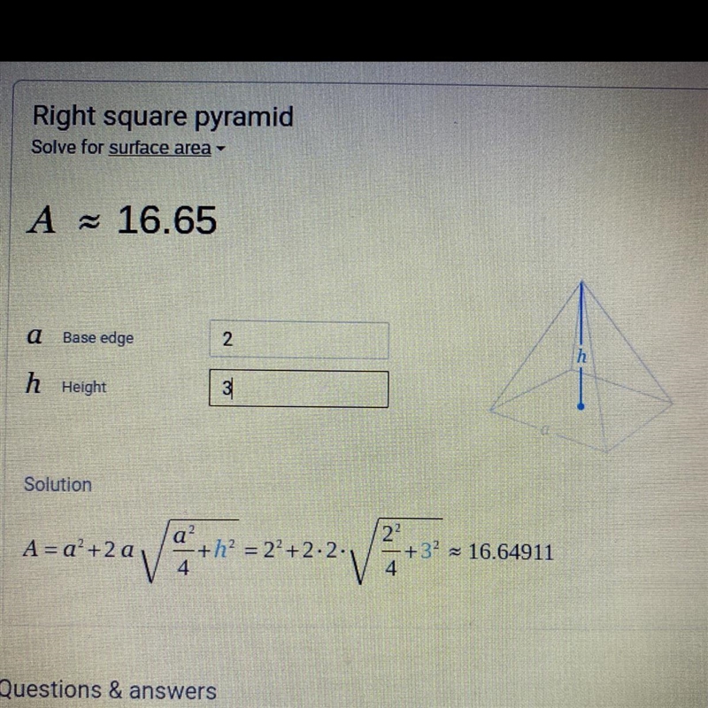 What is the surface area of the square pyramid?-example-1