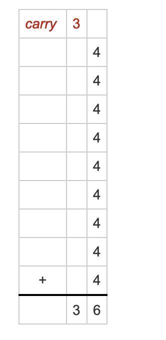 Rewrite 4x9 as addition.-example-2