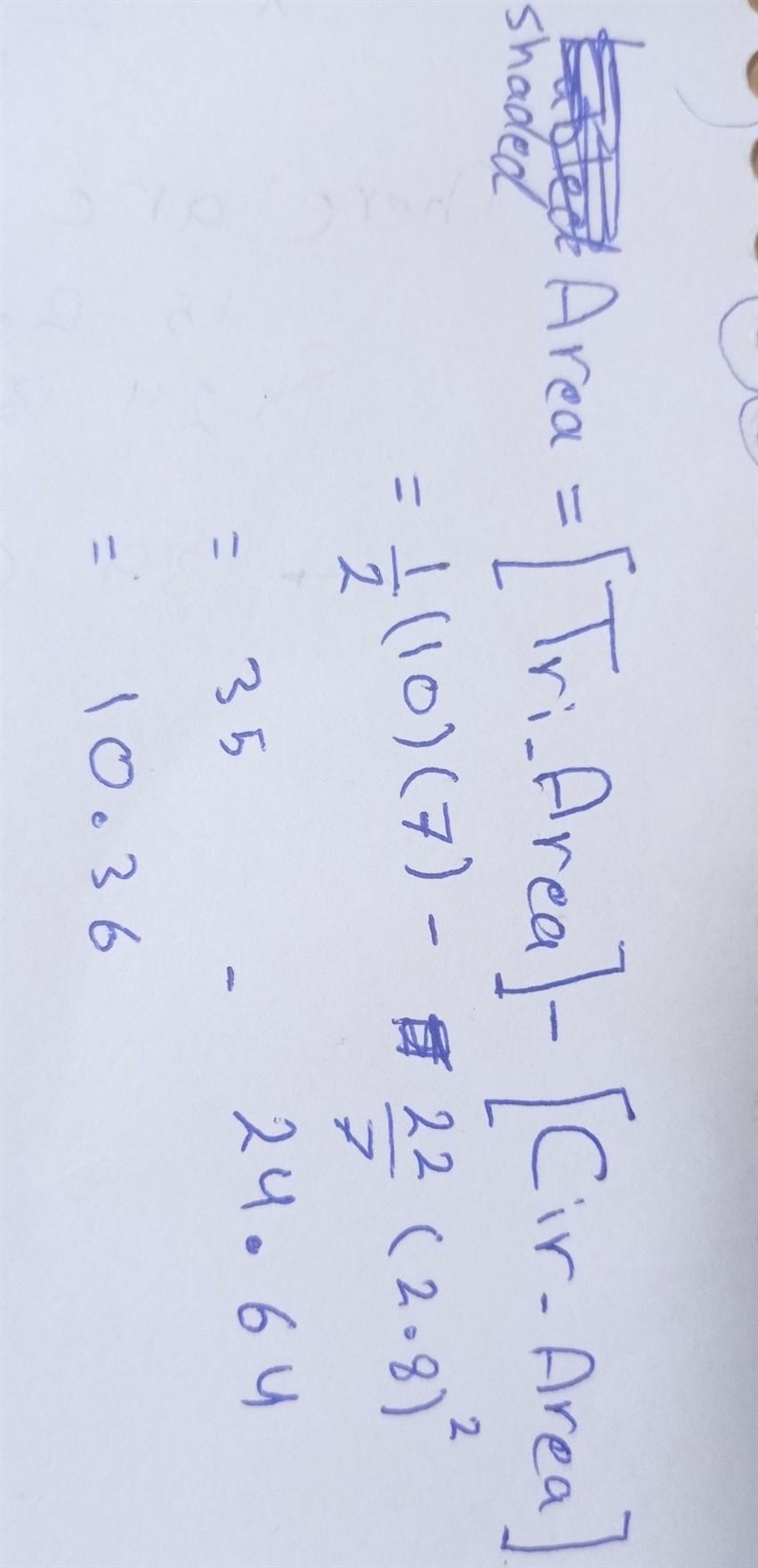 Find the area of the shaded region. Do not label your answer. Round your answer to-example-1