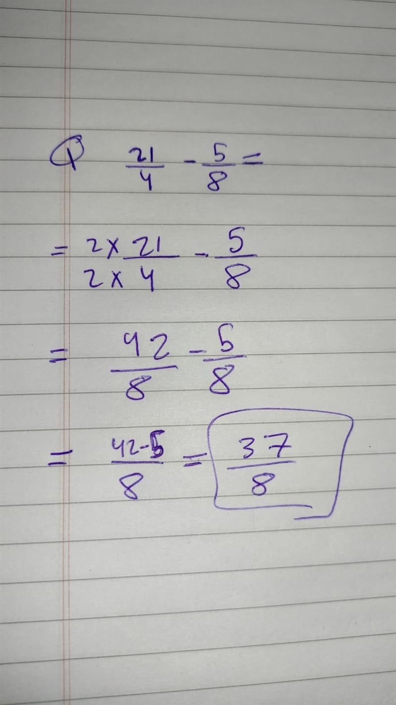 21/4 - 5/8 AS A FRACTION 25 TOKENS IF U HAVE THE ANSWER-example-1