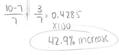 Identify the percent of change as an increase or decrease. Then find the percent of-example-3