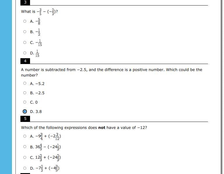 Show all your work for 3 4 and 5, please-example-1