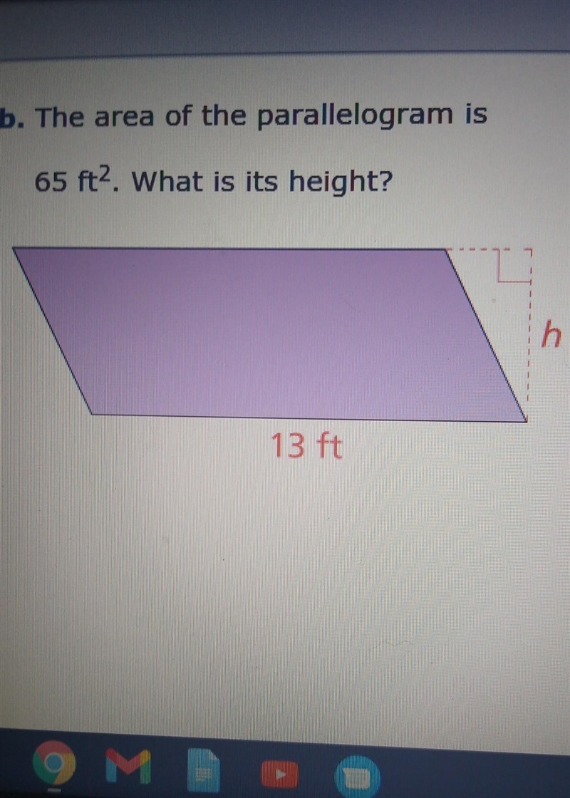 A. Find the area of the rhombus. ( 20mm 22.5mm ) B. The area of the parallelogram-example-1