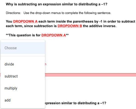 Why is subtracting an expression similar to distributing a -1? Plz answer quick-example-1