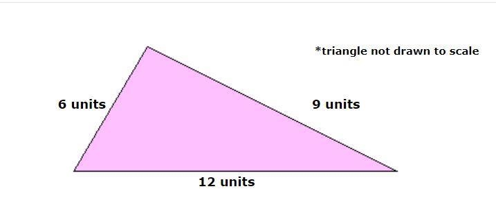 What kind of triangle is this? A. scalene triangle B. isosceles triangle C. right-example-1