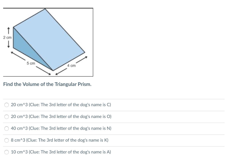 Pls help me find the volume of the triangular prism-example-1