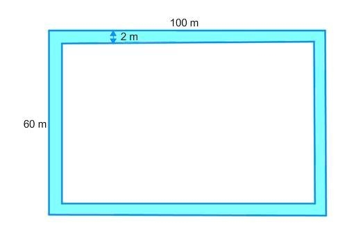 A park is in the shape of a rectangle. The park authorities are planning to build-example-1