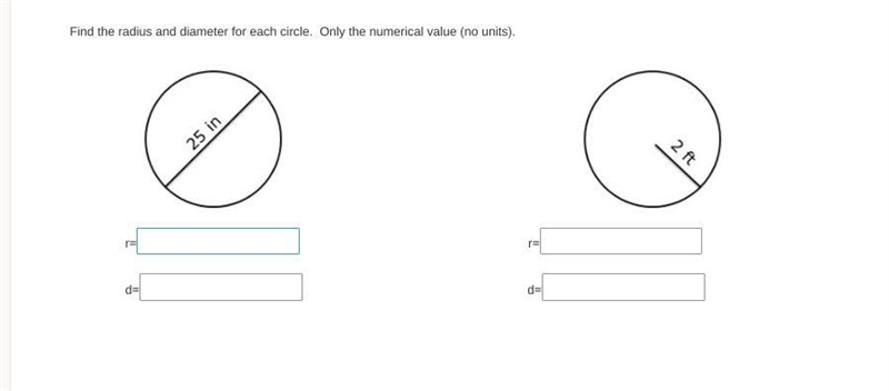 What the radius and diameter-example-1