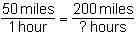 HELP HELP Madie drove 200 miles at a speed of 50 miles per hour. Which equation will-example-1