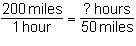 HELP HELP Madie drove 200 miles at a speed of 50 miles per hour. Which equation will-example-4