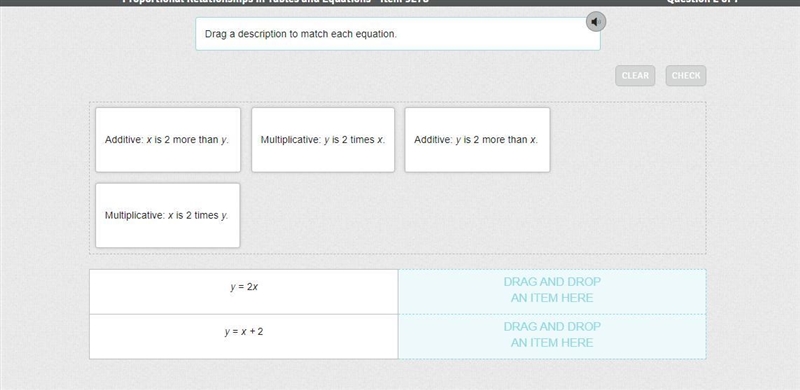 Drag a description to match each equation. PLS HELPP MEE !! I'LL MARK IF RIGHTT!!-example-1