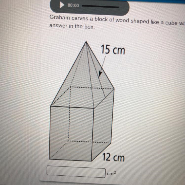 PLEASE HELP ME I HAVE OTHER HOMEWORK TO BE FINISHED!! Graham carves a block of wood-example-1