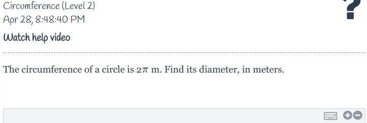 Circumference (Level 2) Need help with this.-example-1