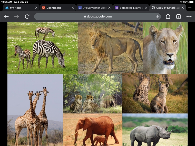 I need help on making a ratio from these animals. Please help with what you can.-example-1