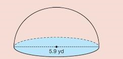 Find the volume of the hemisphere in the figure. Use the volume formula and 3.14 for-example-1