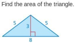 I learned how to find the area of a triangle with 2 numbers (0.5*b*h), but how do-example-1