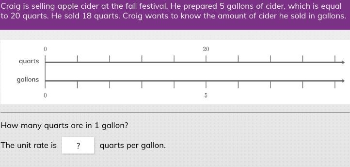 How many quarts are 1 gallon?-example-1