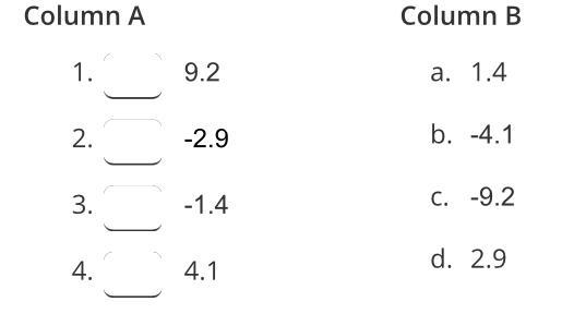 Match each number with its opposite-example-1