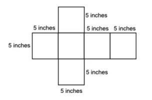 05.06 LC) The net of a solid figure is shown below: Which calculation will give the-example-1