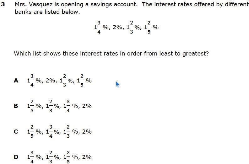 Mrs. Vasquez is opening a savings account. The interest rates offered by different-example-1