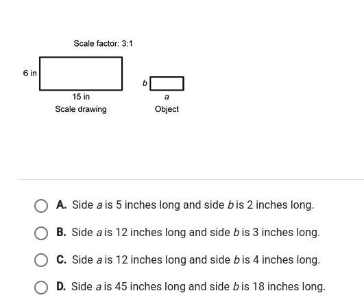 Use the given scale factor and the side lengths of the scale drawing to determine-example-1