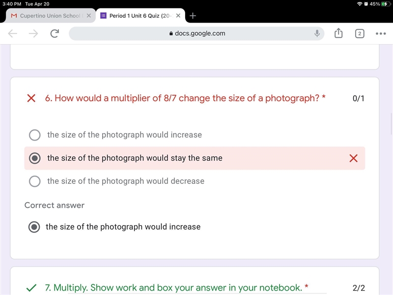 Can someone please tell me why "the size of the photograph would increase&quot-example-1