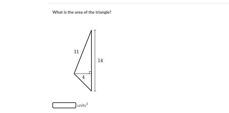 Finding the square units of triangle. how would i find this?-example-1