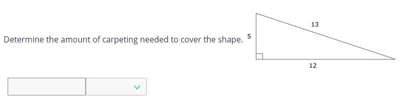 Determine the amount of carpeting needed to cover the shape. ___?____ square units-example-1