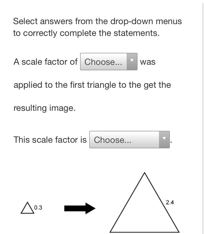 PLS HELP! THIS IS WORTH 30 POINTS! Scale factor of ______: 0.125 or 8 This scale factor-example-1