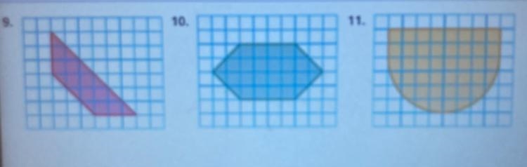 Find the area and preempted of the figures.-example-1