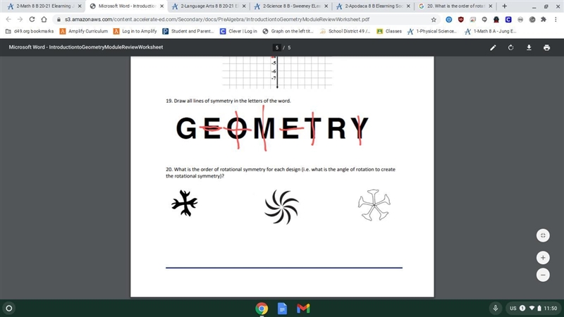 20. What is the order of rotational symmetry for each design (i.e. what is the angle-example-1