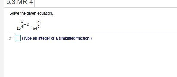 Exponents problem. I'm a little confused on how im supposed to find x, plz help-example-1