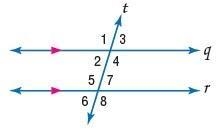 Angle 3 is 65 degrees. Identify all the other angles that measure 65 degrees-example-1