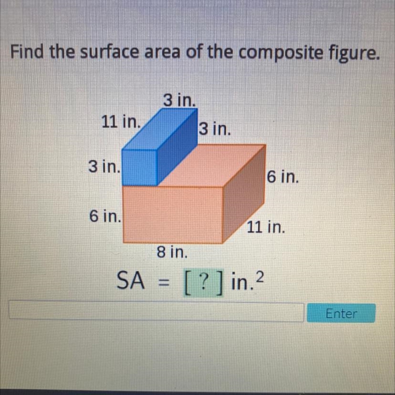 Find the area of a composite figure. 3.14 help please!!:)-example-1