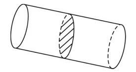 The intersecting plane is parallel to the base below. What is the cross section? A-example-1